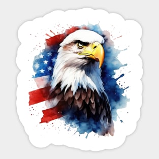 Patriotic eagle Sticker